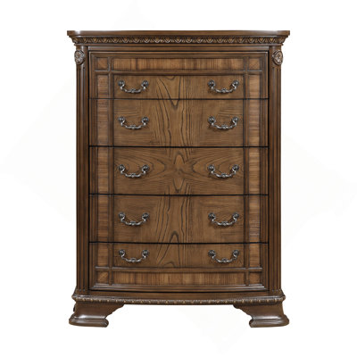 Commode de rangement élégante avec 5 tiroirs et mobilier de chambre à coucher en bois