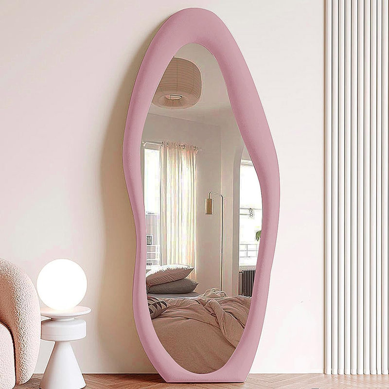 Miroir en tissu, Mauve