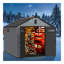 Remise de rangement en plastique 8 * 10Ft pour le grand jardin