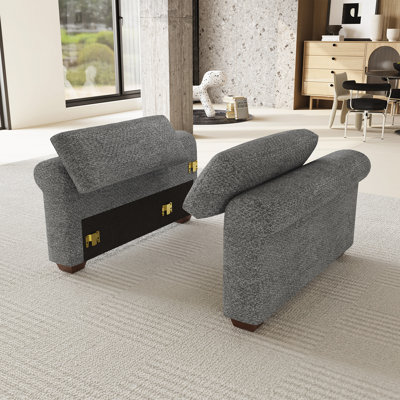 Modular Sectional Sofa Armrest Module, Pair Chenille Armrest Cushions