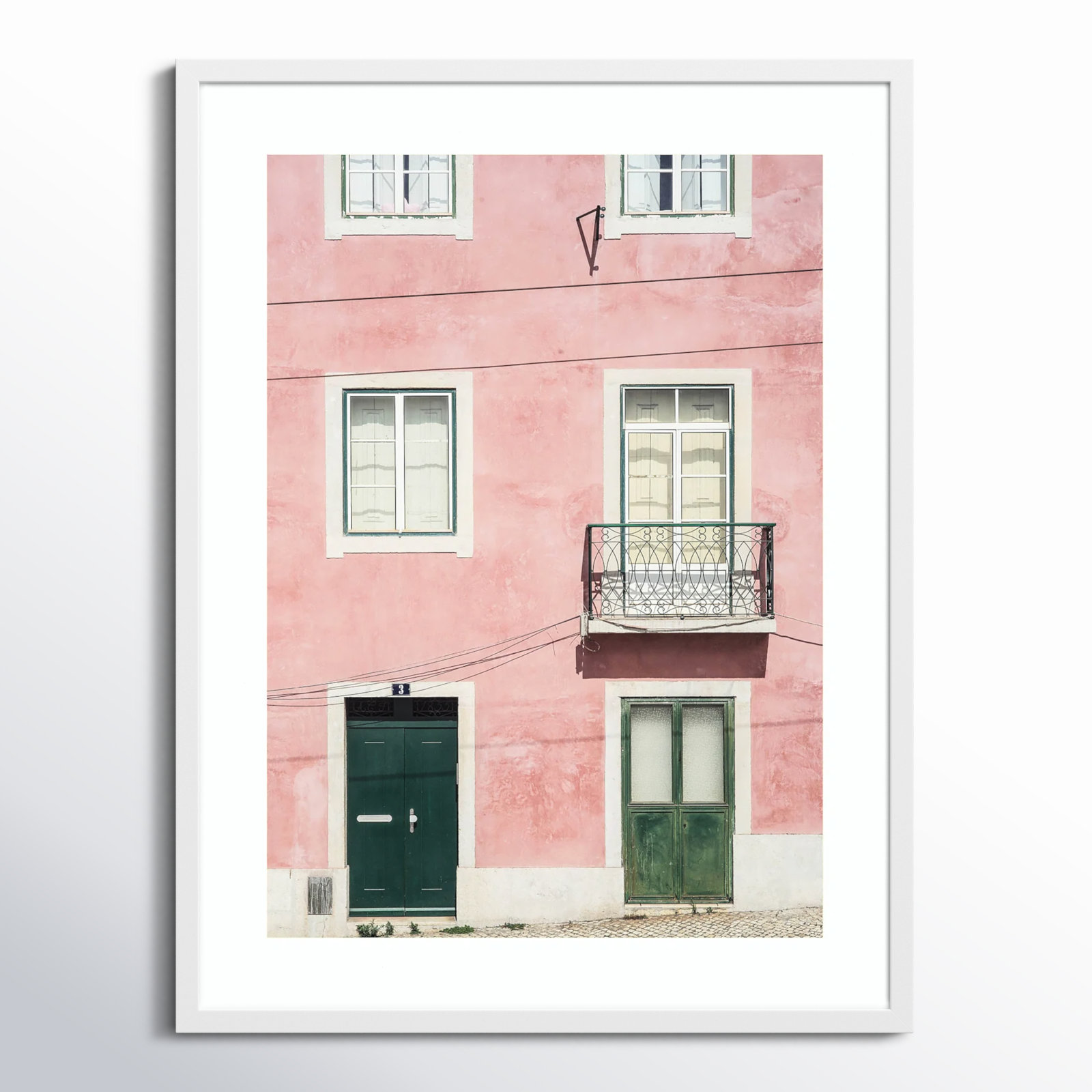 Pink Parade by Shot by Clint Wood Framed Wall Art Print, White, 33" H x 25" W