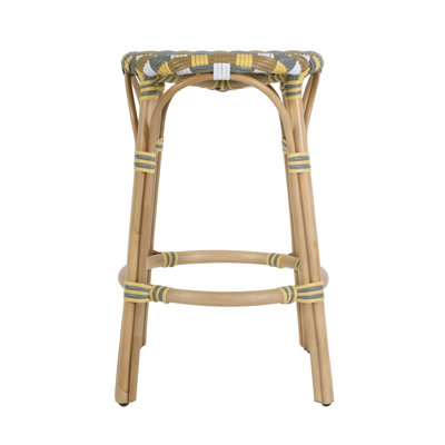 Ballito 24 in. Seat Height Oval Rattan Counter Stool