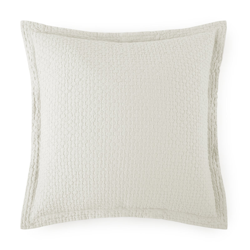 Juliet 100% Cotton Envelope Sham, Euro, Pearl