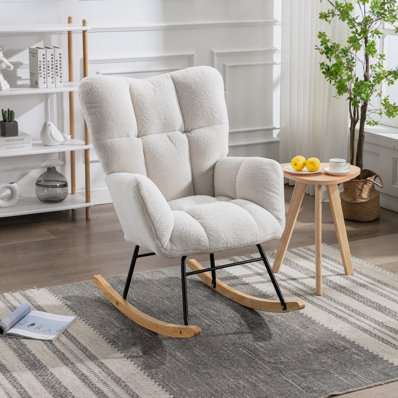 Chaise berçante Johileny, Ourson blanc