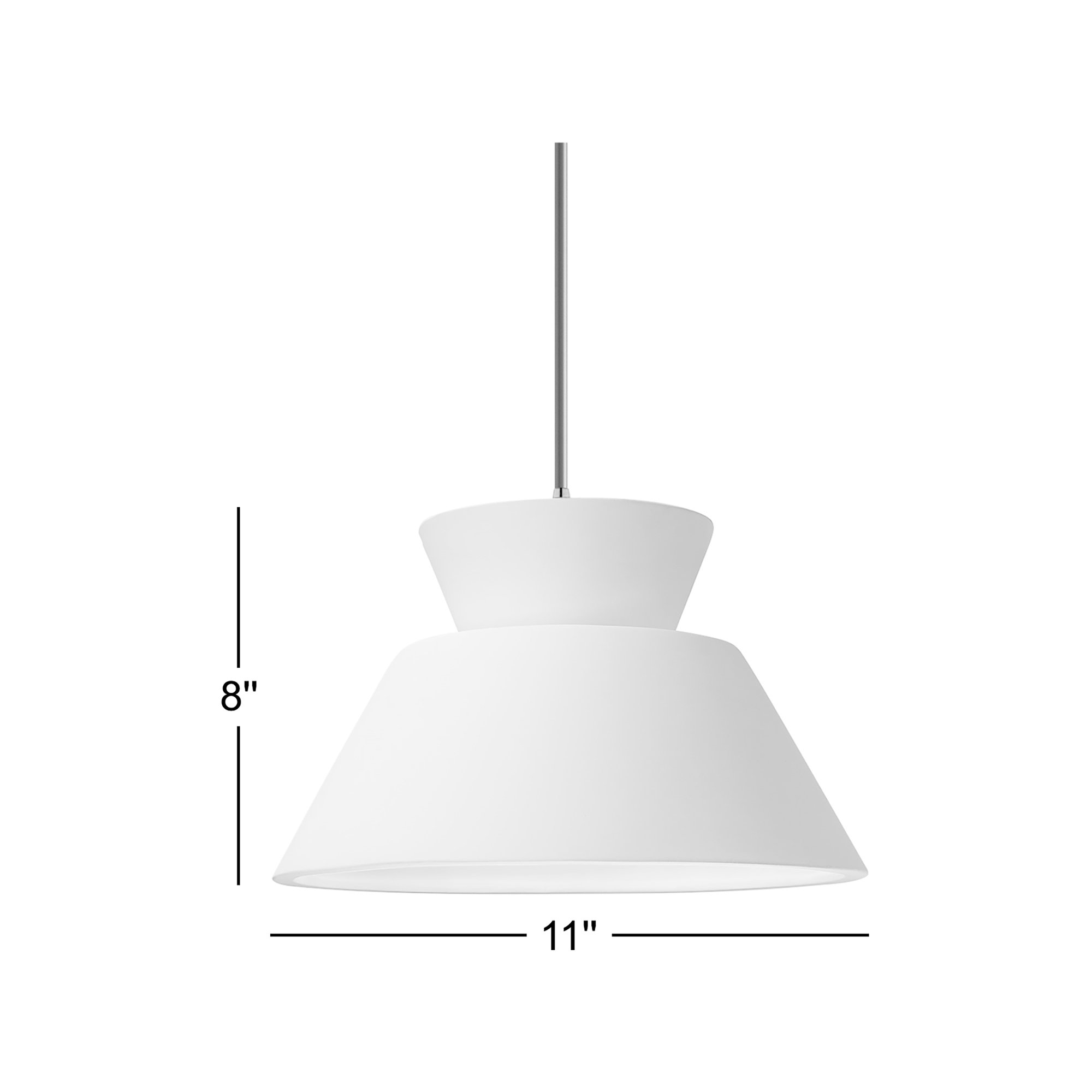 Logan 1 - Light Single Geometric LED Pendant, Gloss Black, Incandescent, Antique Brass