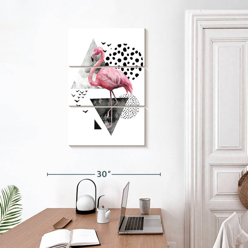 Brampt Modern Flamingo, 32" H x 20" W