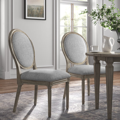 Hildemar 19'' H Linen Upholstered Side Chair