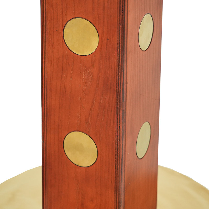 Table de salle à manger ronde moderne, table en verre trempé de 33,5 po avec pieds et base en bois, table de cuisine pour 2 personnes pour petit espace, capacité de poids de 150 lb