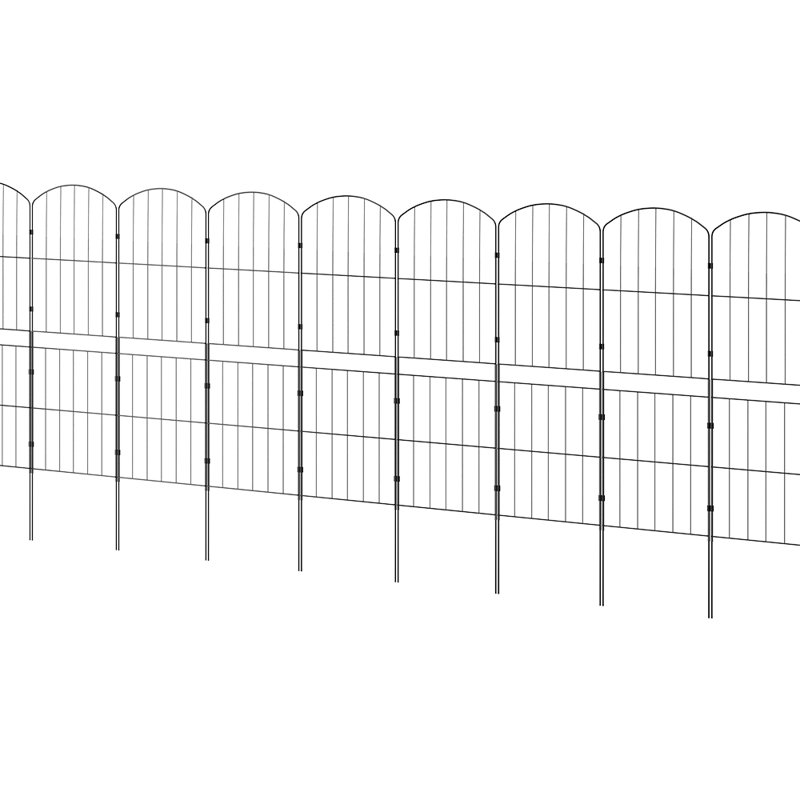 96cm H x 31cm W Metal Fence Panels