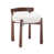 Blanc / noyer en peluche