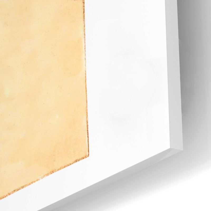 Teckel brun avec impression gâtée sur plastique / acrylique, H 24 po x l 16 po x P 0,2 po