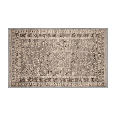 Tapis gris lavable à la machine