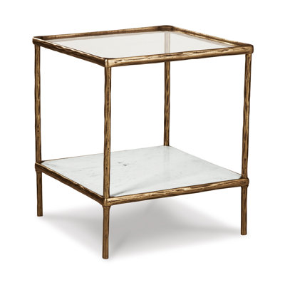 Glass Top End Table