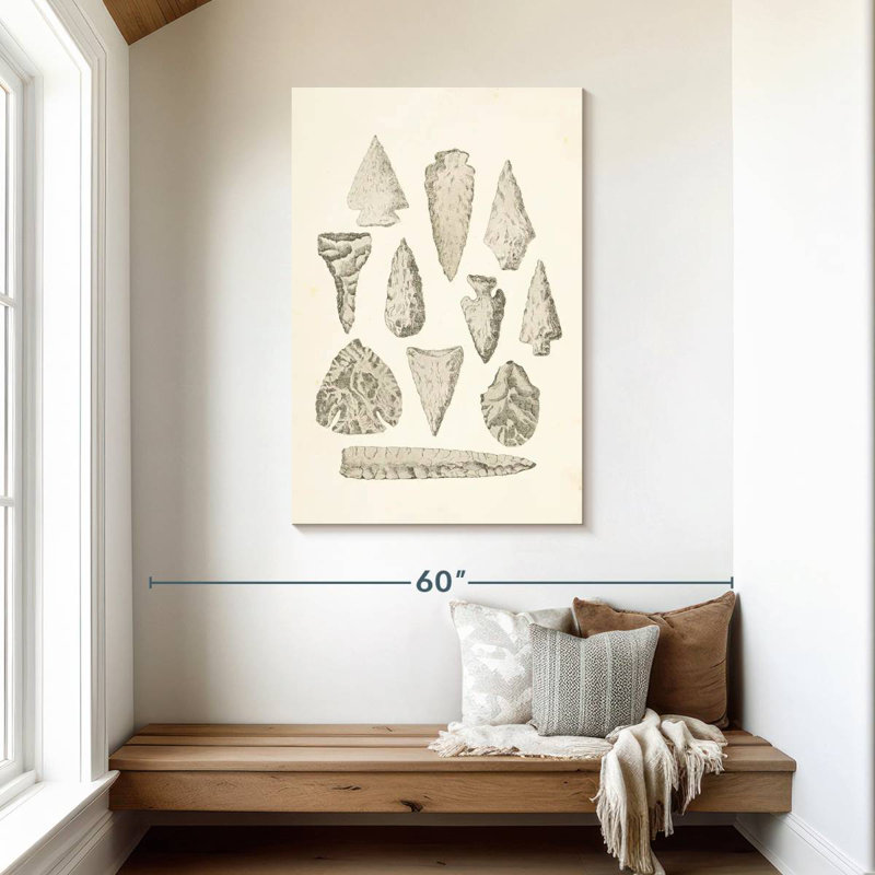 Keiri Ancient Arrowheads, 45" H x 30" W