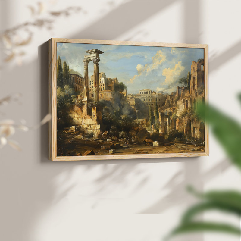 Landscape Series-CLXVII -Framed Print - Restickable, Natural, 16" H x 20" W