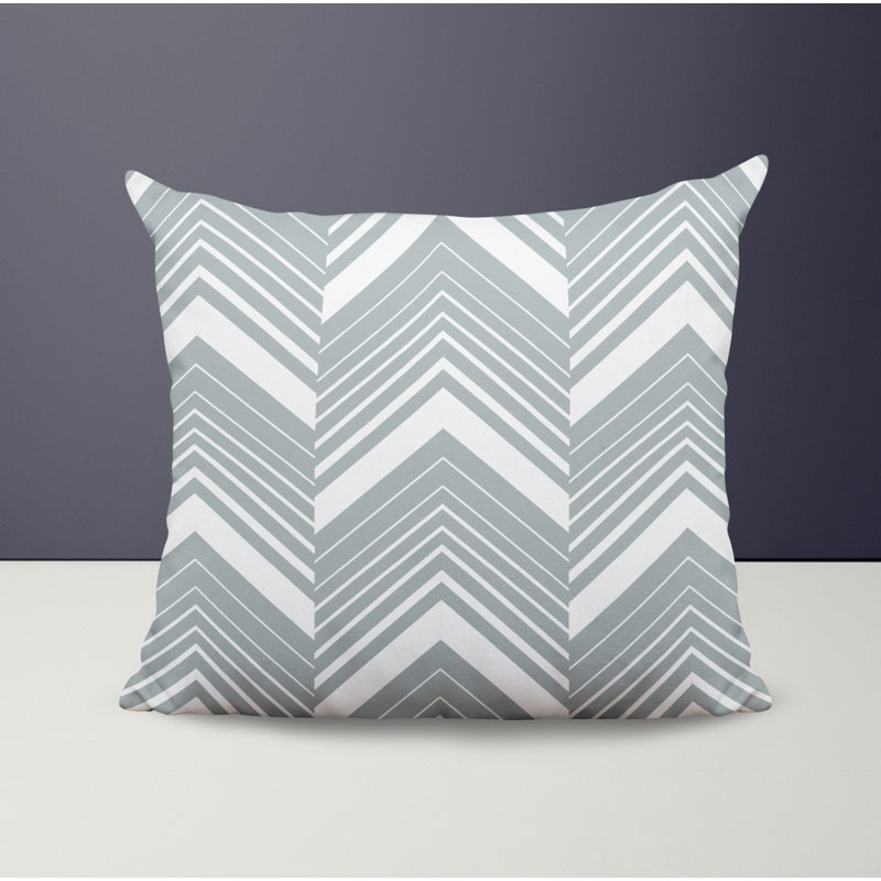 Housse et insert de coussin décoratif en polyester, L 15 po x H 15 po, gris