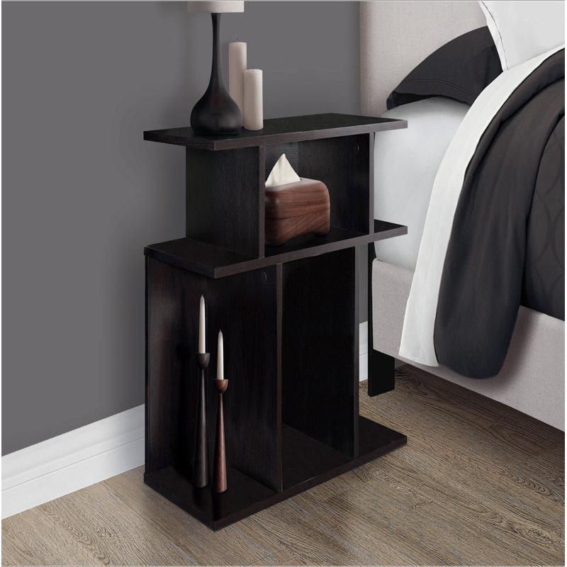 Table d'appoint, table d'appoint, table de bout, table de chevet, lampe, salon, chambre à coucher, Espresso, Espresso