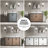 Ziva 60 in W x 22 in D Double Bath Vanity, White Top and 22 in Mirrors-50522644-113113410