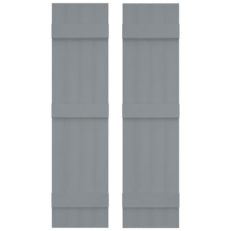 Builders Edge, volets à planches jointes (3 lattes) TailorMade, volets à lattes inclus, incluant les pointes d'installation assorties (par paire)