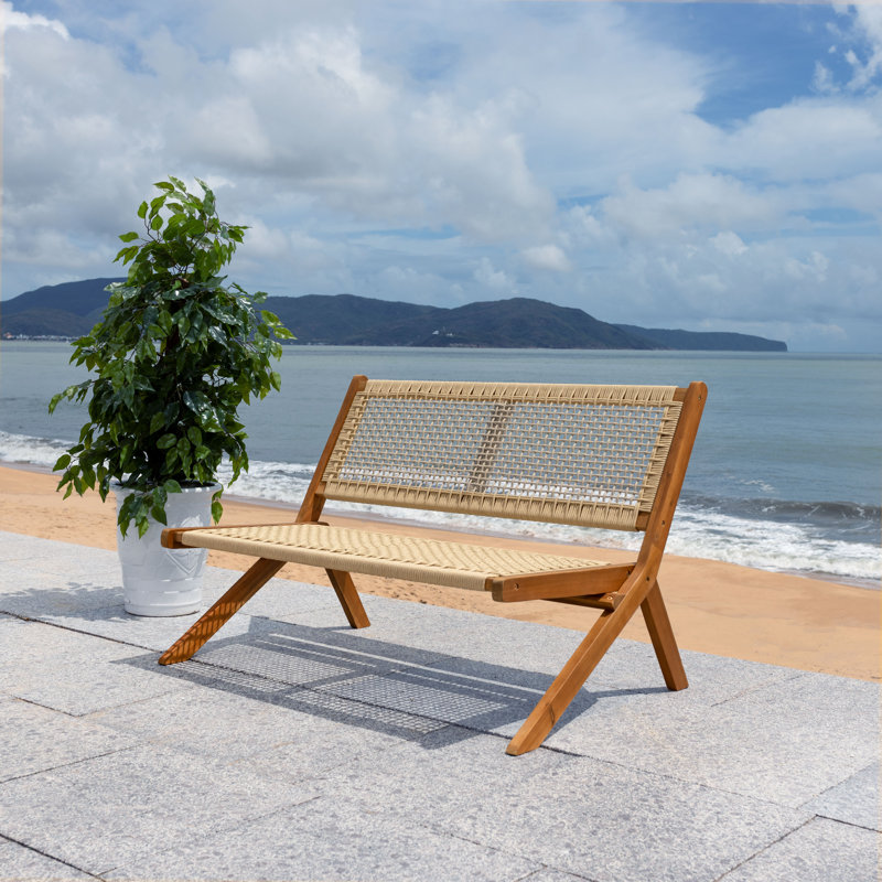 Banc d'extérieur Kismet, Naturel, Brun