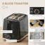 HOMCOM Kettle and Toaster Set 1.7L Kettle & 2 Slice Toaster Set-121643267