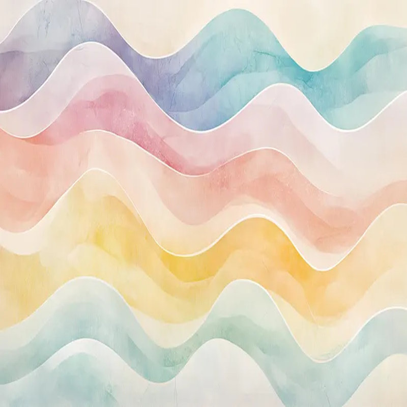 Pastel aquarelle harmonie, L 96 po x l 108 po