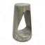 Table d'appoint d'extérieur, table de bout à conception creuse, tabouret de jardin pour patio, table d'appoint décorative pour terrasse de balcon sur la plage, béton léger, texture semblable au bois