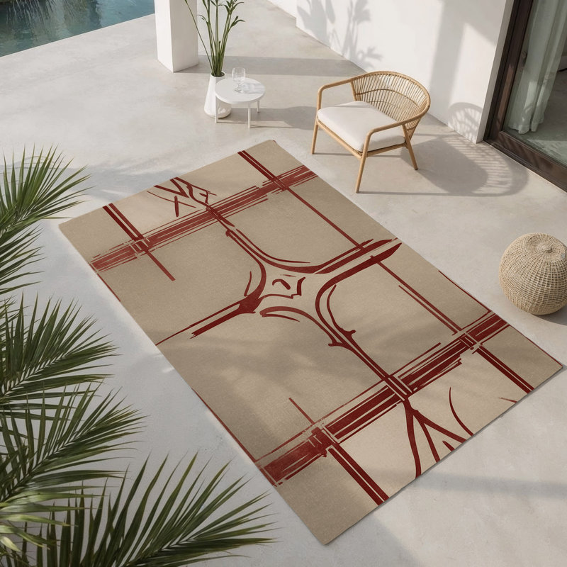 Tapis intérieur et extérieur Noble Frame, Rectangle 1 pi 6 po x 2 pi 6 po
