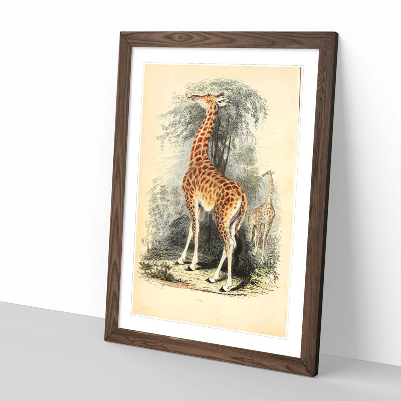 Single Picture Frame Painting, Walnut