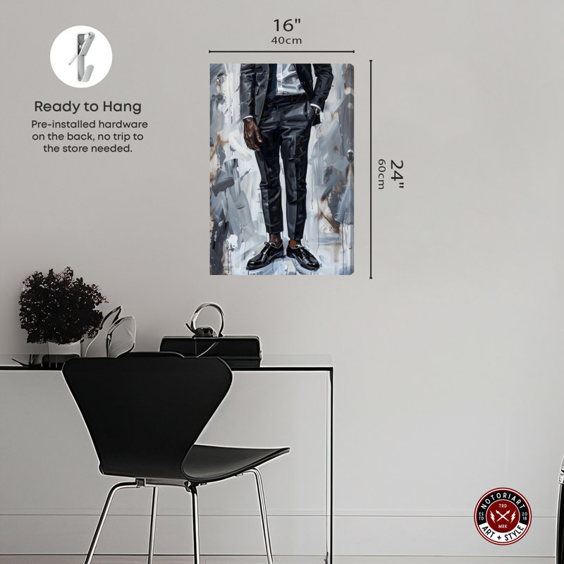 «Notoriart Man Of Style», pièce 1, Toile tendue, H 24 po x l 16 po