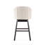 Tabouret tournant à 360 degrés avec garniture cloutée, ensemble de 2