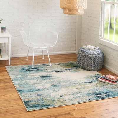 Keimar Washable Abstract Indoor Rug
