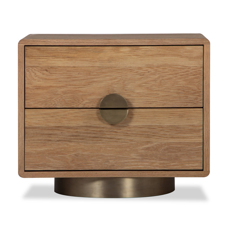 Mousaw Solid Wood Nightstand