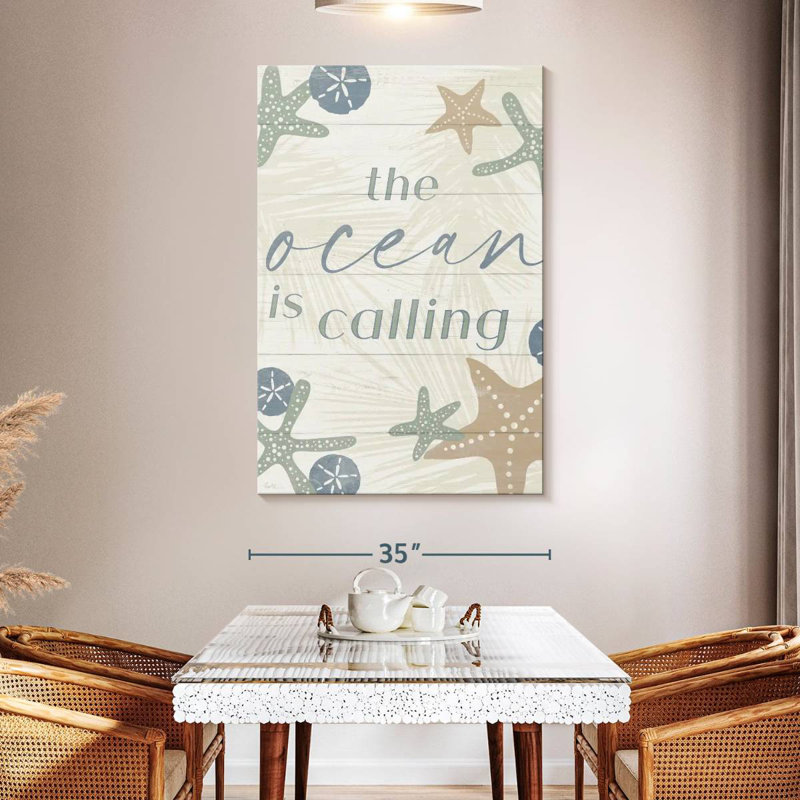 Panneau mural Kema The Ocean Is Calling, H 51 po x l 34 po