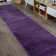 Athaniel Solid Low-Pile Purple Rug
