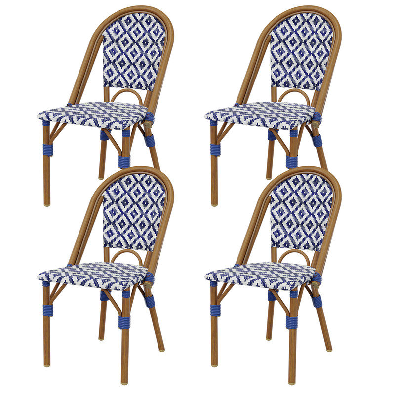 Chaises d'appoint pour l'extérieur, 4, Bleu