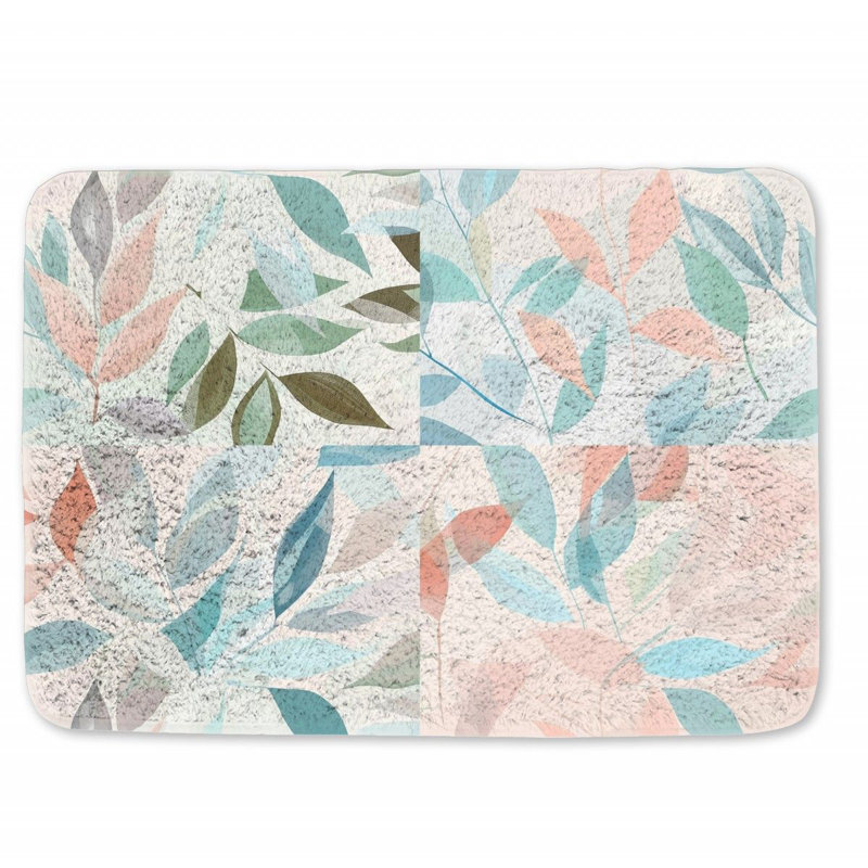 Tapis de bain en microfibre / microsuède Chyler, L 17 po x L 24 po