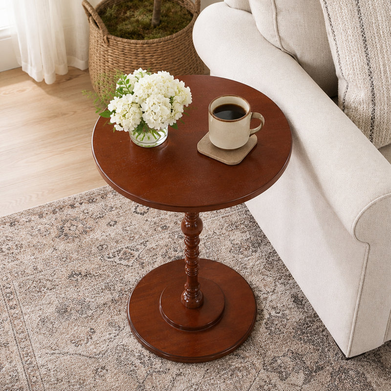 Table de bout Daneysha Spindle, Mahogany