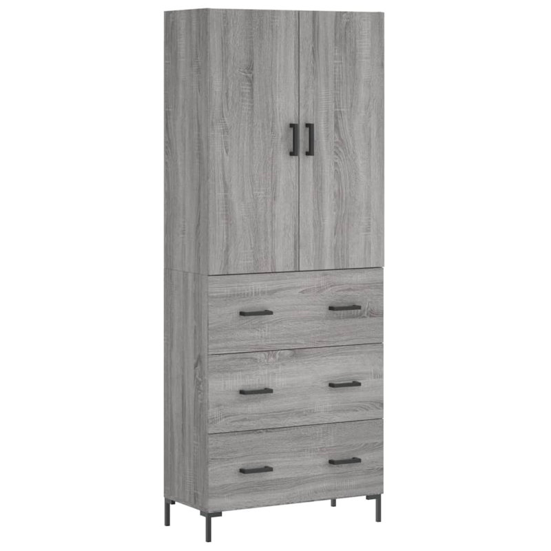 69.5cm Sideboard, Grey Sonoma