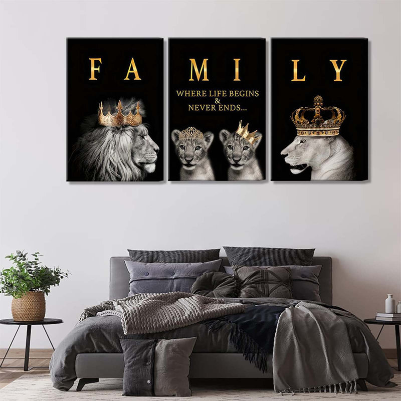 3 Piece Wrapped Canvas Print, 60cm H x 40cm W