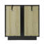 Vitrine de rangement 3 pièces avec porte en acrylique