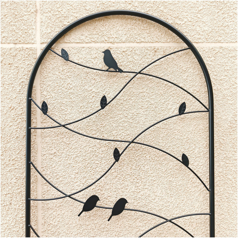 Paquet de 4 treillis de jardin en métal 71 po x 19,7 po antirouille pour plantes grimpantes