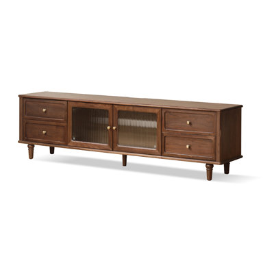 Solid wood style TV stand