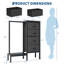 Armoire 4 tiroirs en tissu avec tringle-37217549