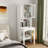 Fold-Out Convertible Writing Table, Desk Cabinet With Shelf And Drawer Multi-Function Home Office Workstation-952655928