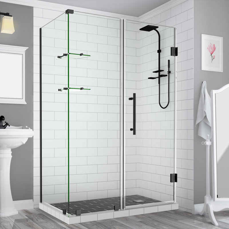 Cabine de douche rectangulaire à charnière 30" x 72" Bromley GS