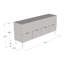 Buffet Nicole 74,8 "avec finition mate-67986134