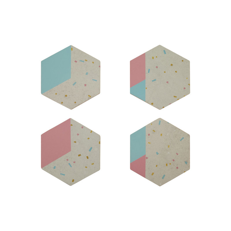 Lloyd Cork 4 Piece Coaster Set