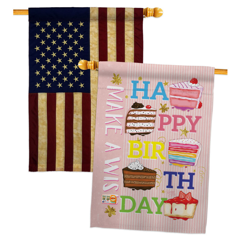 Drapeau de maison à 2 côtés en polyester 40 po x 28 po