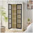 71.2'' Freestanding Glass Door Pantry, Farmhouse Style Display Cabinets, Curio Cabinet With Lattice Window For Hallways, Livingroom Kitchen & Office, White & Balck-927936342